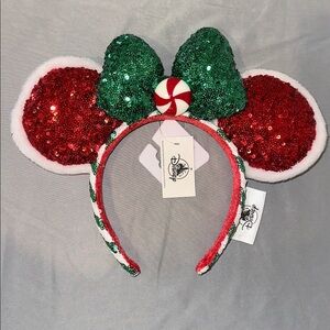 Disney Festive Sequin Minnie Ears Headband